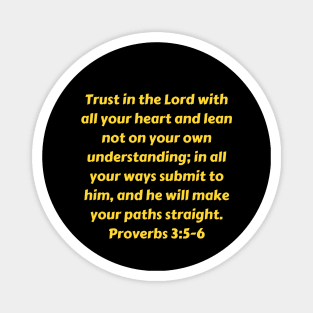 Bible Verse Proverbs 3:5-6 Magnet